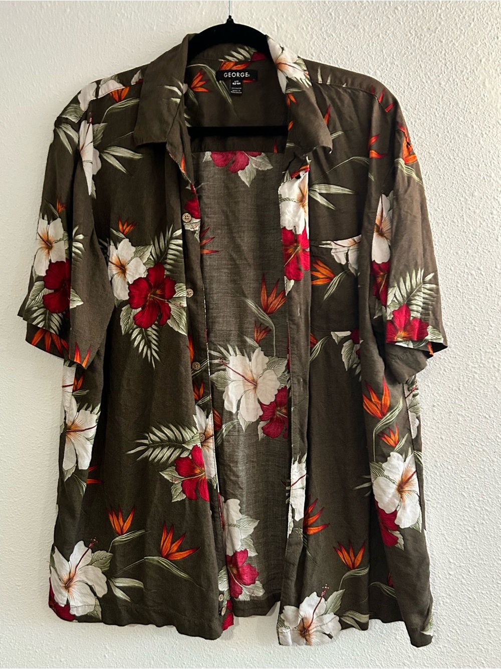 George Brown Short-Sleeve Floral Shirt